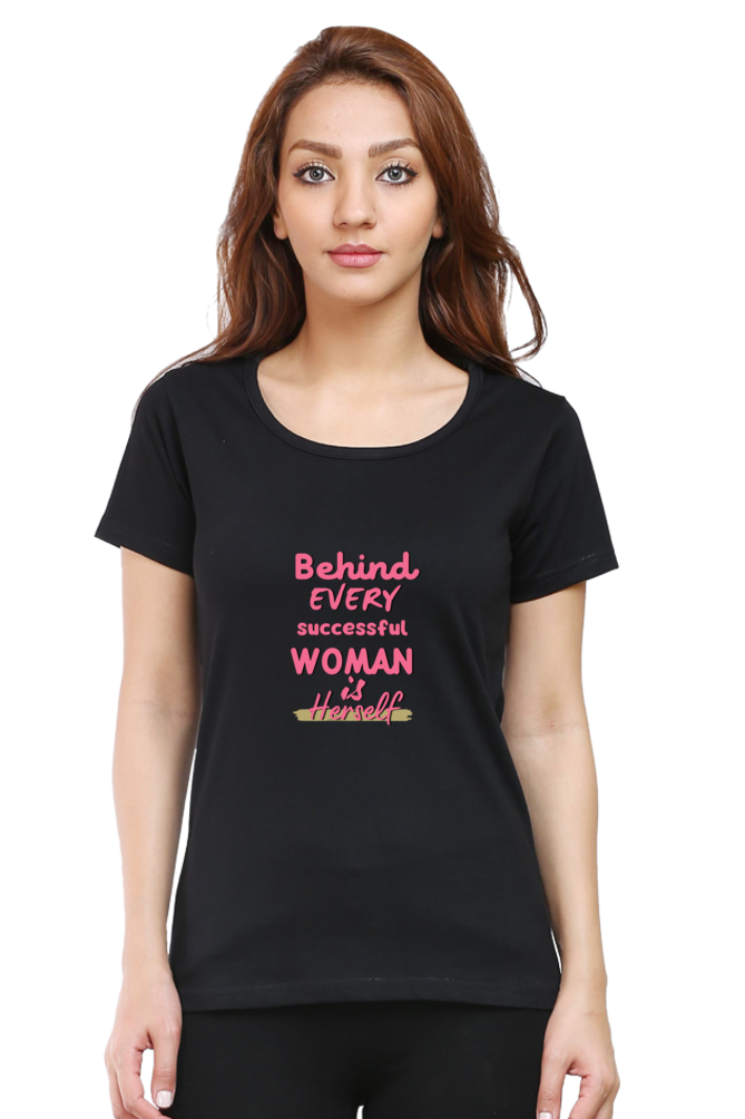 Female Round Neck Half Sleeve T Shirt