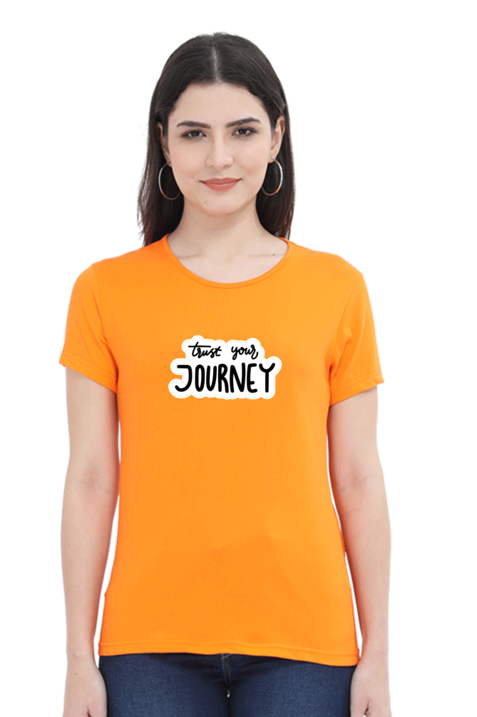 Female Round Neck Half Sleeve T Shirt