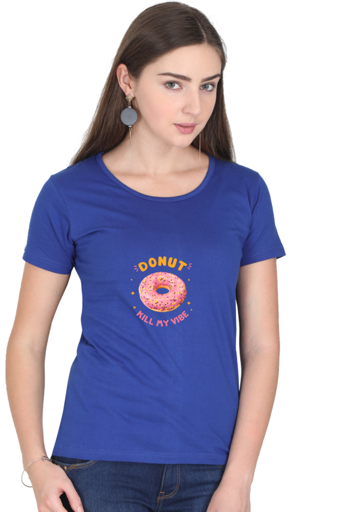 Female Round Neck Half Sleeve T Shirt