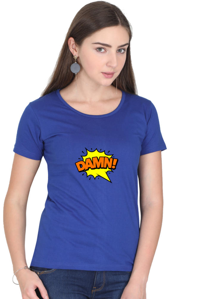 Female Round Neck Half Sleeve T Shirt