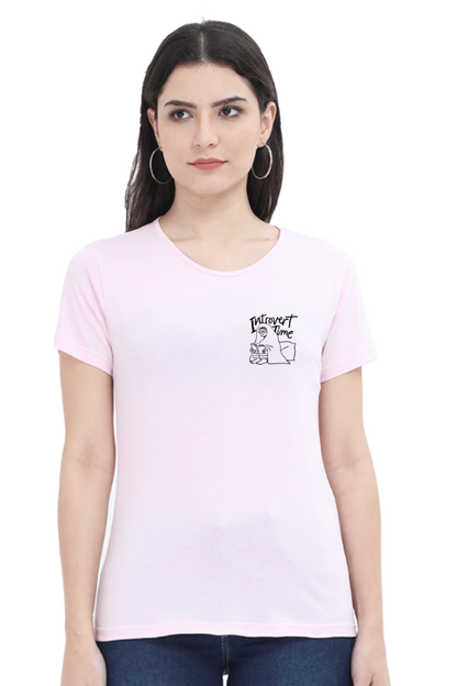 Female Round Neck Half Sleeve T Shirt