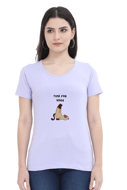 Female Round Neck Half Sleeve T Shirt