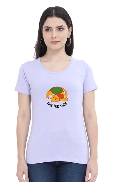 Female Round Neck Half Sleeve T Shirt