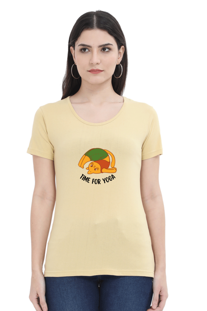 Female Round Neck Half Sleeve T Shirt