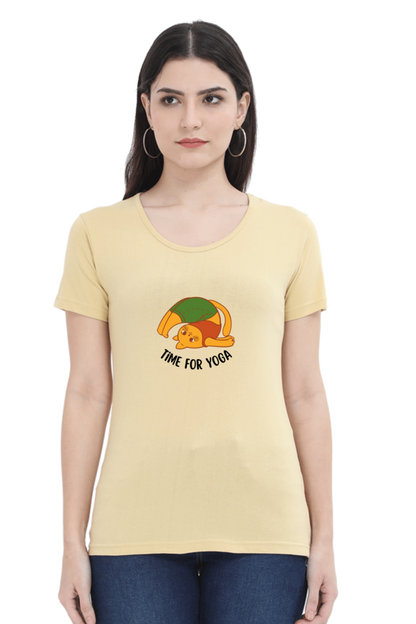 Female Round Neck Half Sleeve T Shirt