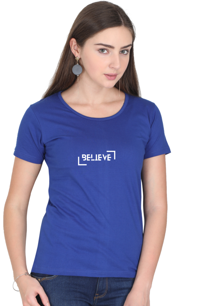 Female Round Neck Half Sleeve T Shirt