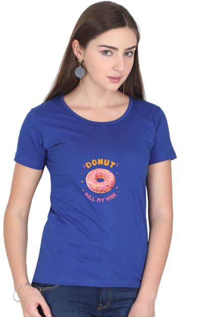 Female Round Neck Half Sleeve T Shirt