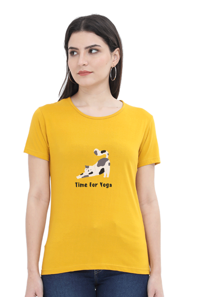 Female Round Neck Half Sleeve T Shirt