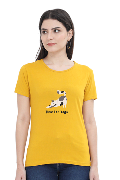 Female Round Neck Half Sleeve T Shirt